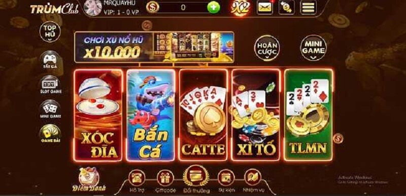 Những ưu điểm khi tham gia chơi tại Trumclub vin