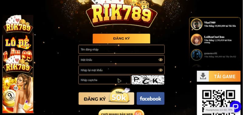 Hướng dẫn đăng ký tài khoản Rik789